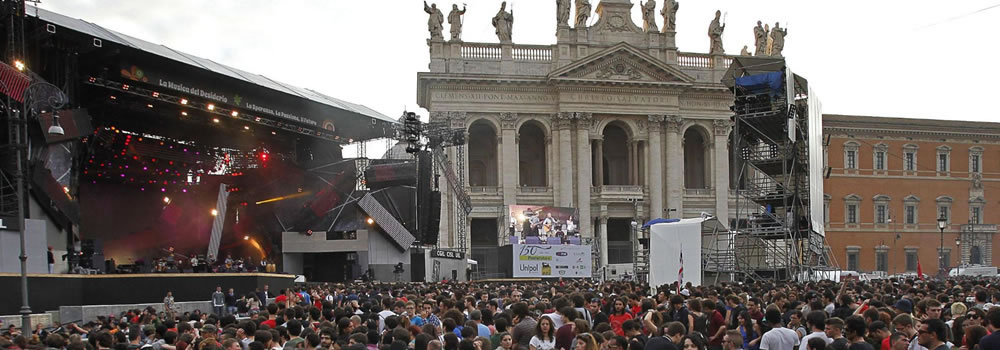 Concerto del Primo Maggio: a Roma in Piazza San Giovanni